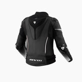 Giacca Xena 4 Pro Ladies, una giacca moto con taglio specifico femminile. Colore Nero-Bianco. Di REV'IT!.